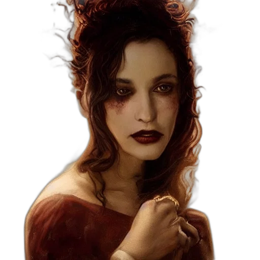 face, mask, creature, staff, fantasy art, concept art, photorealistic, oil painting transparent PNG cut-out