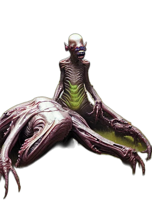 creature, animal, staff, robot, concept art, 3d render, pixel art, outer space transparent PNG cut-out