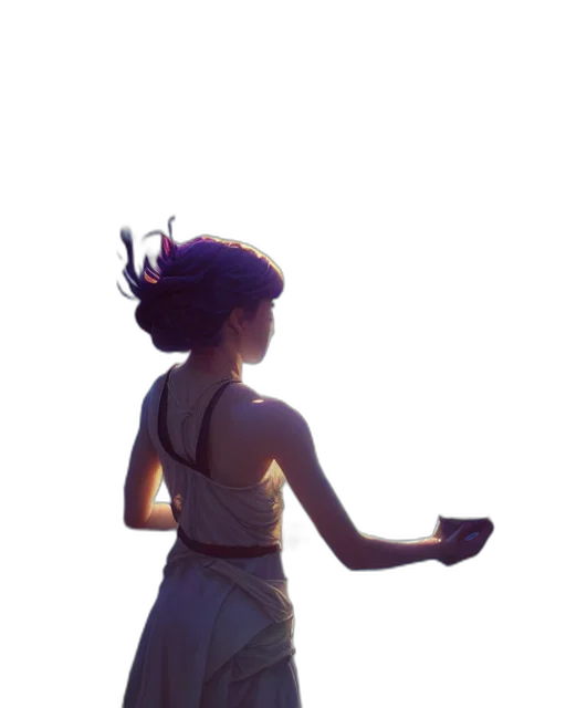 dress, staff, crown, hat transparent PNG cut-out