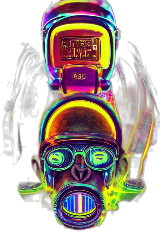 robot, mask, face, cyberpunk transparent PNG cut-out