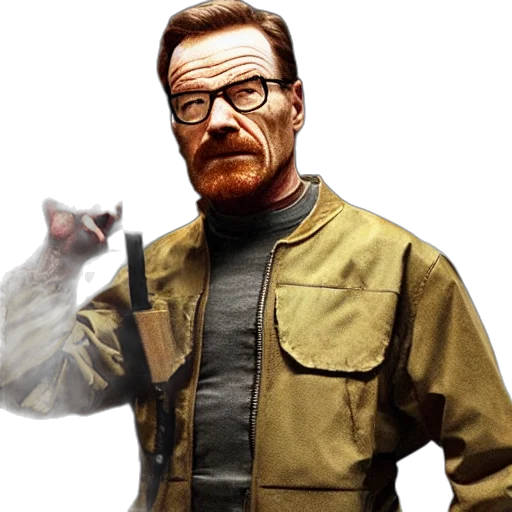 jacket, staff, animal, weapon, concept art, comic book art, pixel art, photorealistic transparent PNG cut-out
