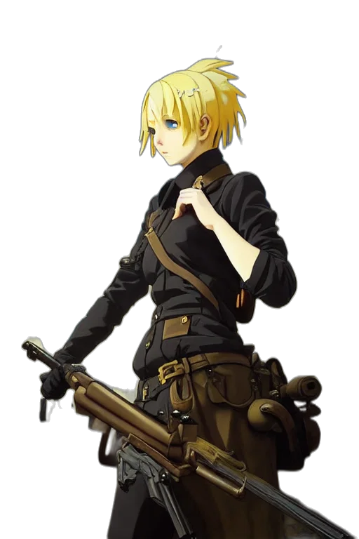 staff, weapon, sword, jacket, concept art, fantasy art, anime, pixel art transparent PNG cut-out