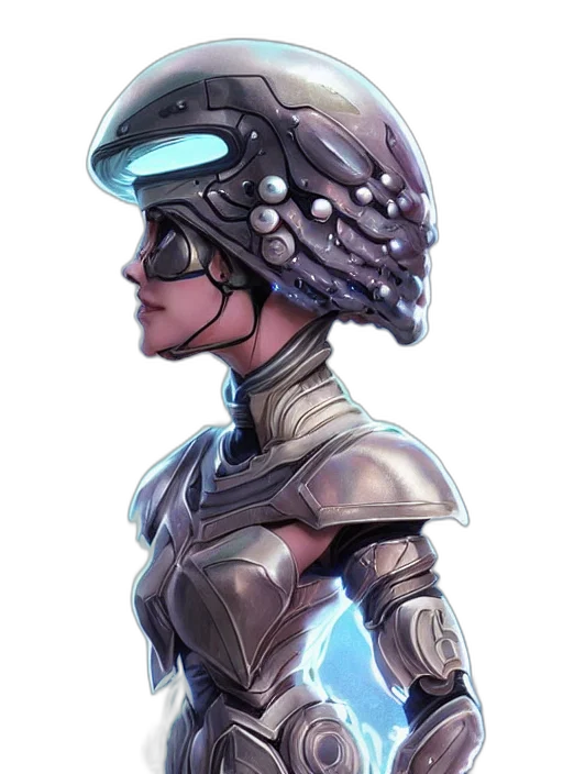 robot, mask, face, crown transparent PNG cut-out