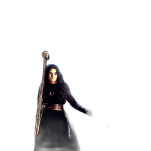 sword, staff, weapon, dress transparent PNG cut-out
