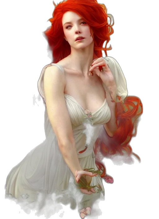 dress, crown, jewelry, fantasy art transparent PNG cut-out