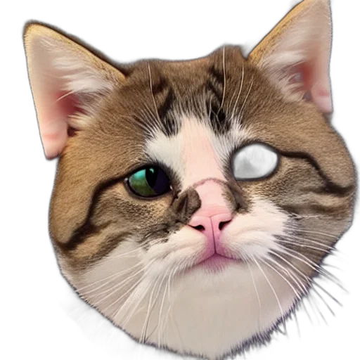 face, animal, mask, creature, photorealistic, 3d render, concept art, cartoon transparent PNG cut-out