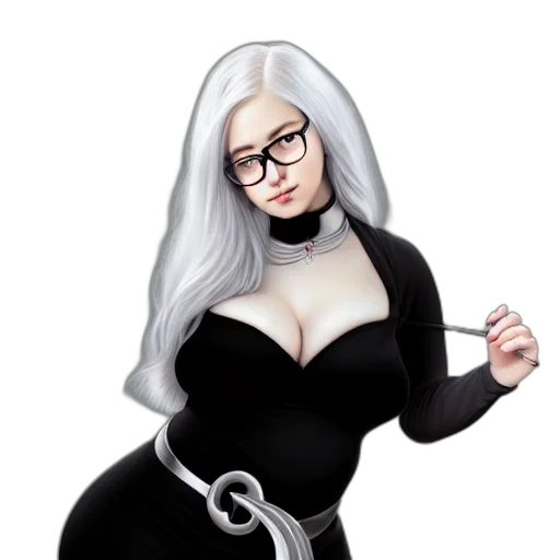 dress, staff, jewelry, cartoon transparent PNG cut-out