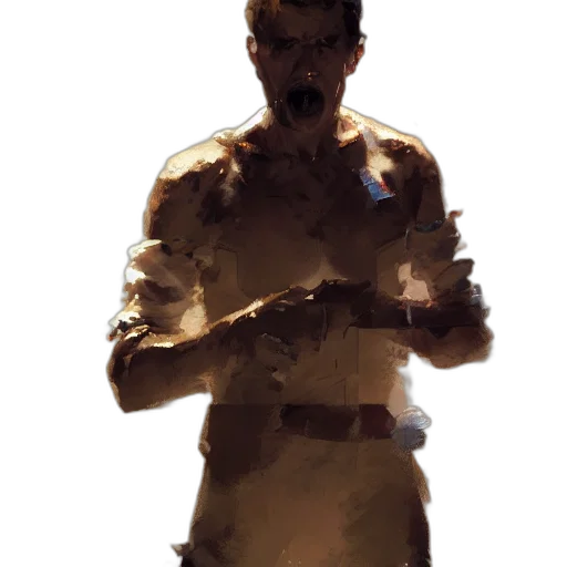 staff, face, robot, mask, concept art, comic book art, photorealistic, pixel art transparent PNG cut-out