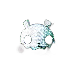 jewelry, mask, creature, animal, pixel art, 3d render, concept art, pikachu transparent PNG cut-out