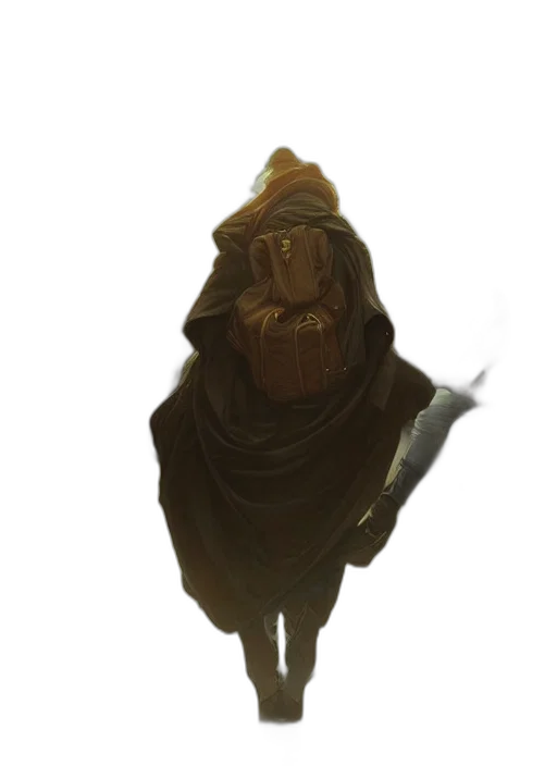 staff, mask, creature, sword, concept art, fantasy art, 3d render, photorealistic transparent PNG cut-out