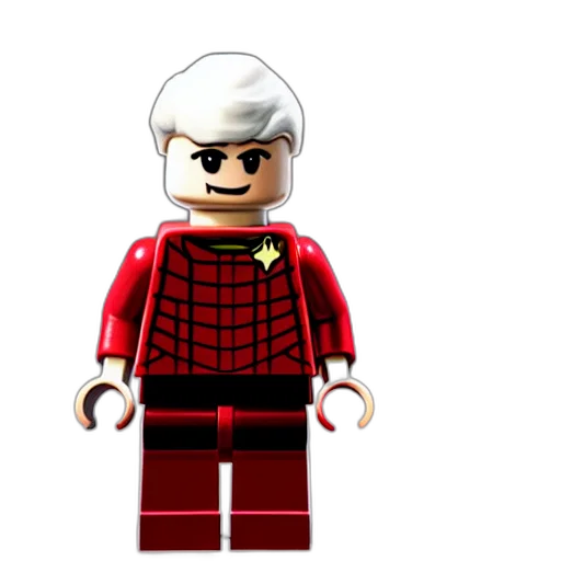 3d render, pixel art, concept art, cartoon, red, star, trek, next transparent PNG cut-out