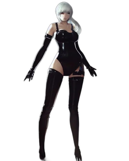 dress, concept art, 3d render, fantasy art, cyberpunk, monochrome, dark, full transparent PNG cut-out