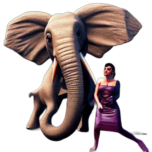 animal, creature, concept art, 3d render, photorealistic, fantasy art, kardashian, eating transparent PNG cut-out