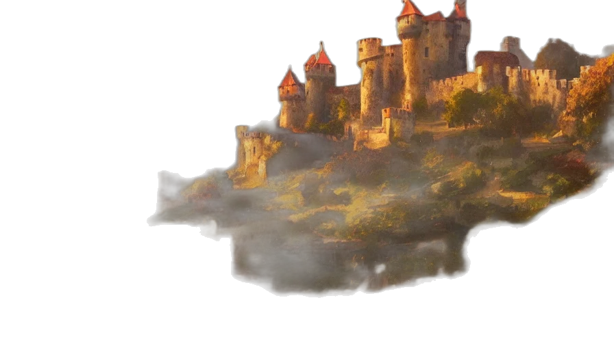 crown, dragon, sword, concept art, fantasy art, watercolor, 3d render, fog transparent PNG cut-out