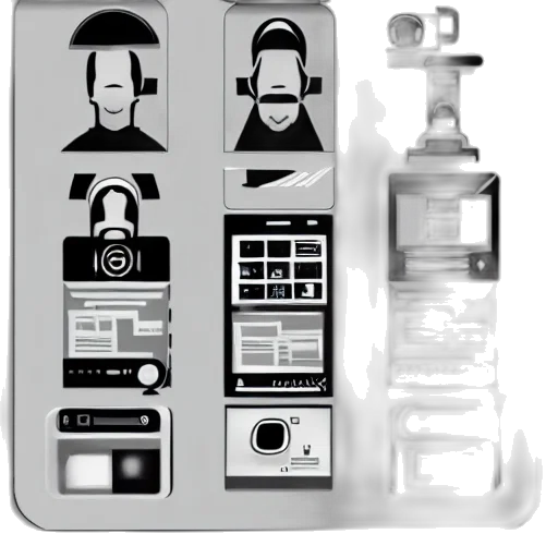 robot, staff, face, bottle transparent PNG cut-out