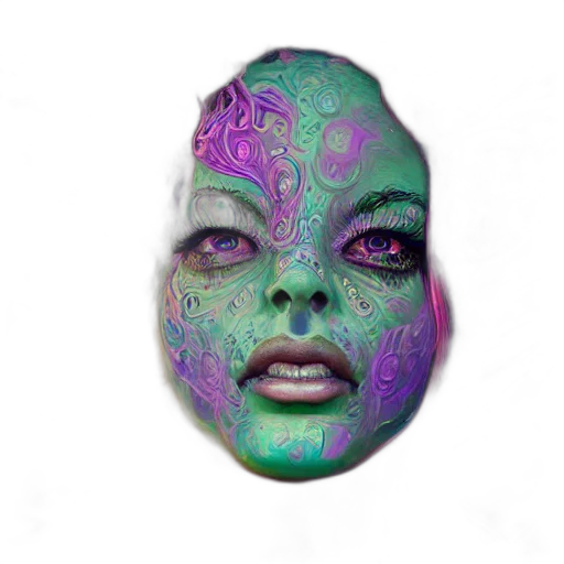 mask, face, creature, jewelry transparent PNG cut-out