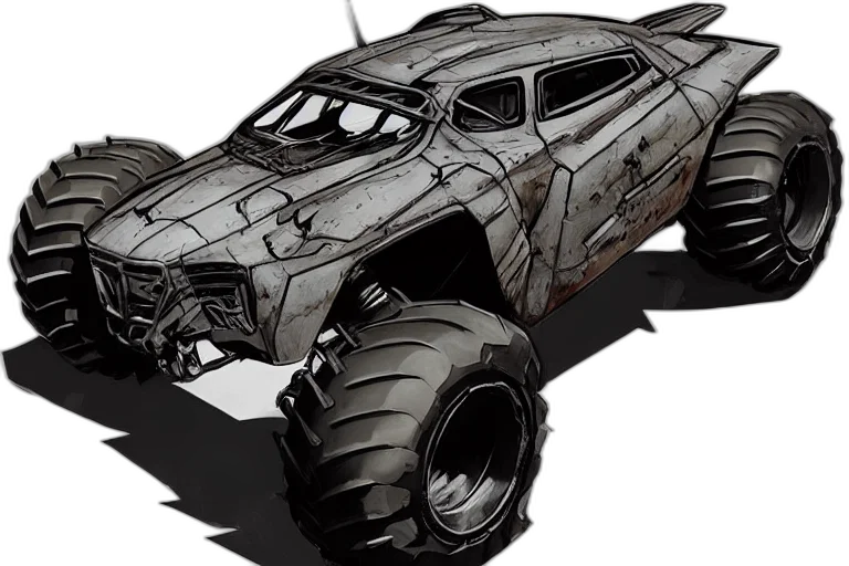 car, weapon, concept art, comic book art transparent PNG cut-out