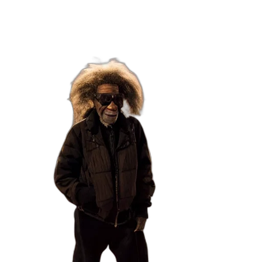 jacket, hat, mask, staff transparent PNG cut-out