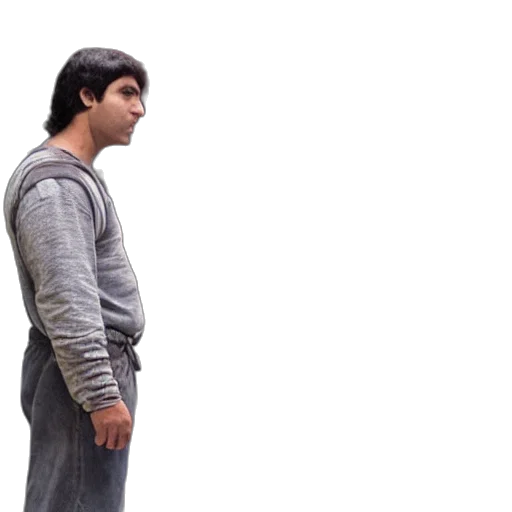 jacket, face, staff, hair transparent PNG cut-out