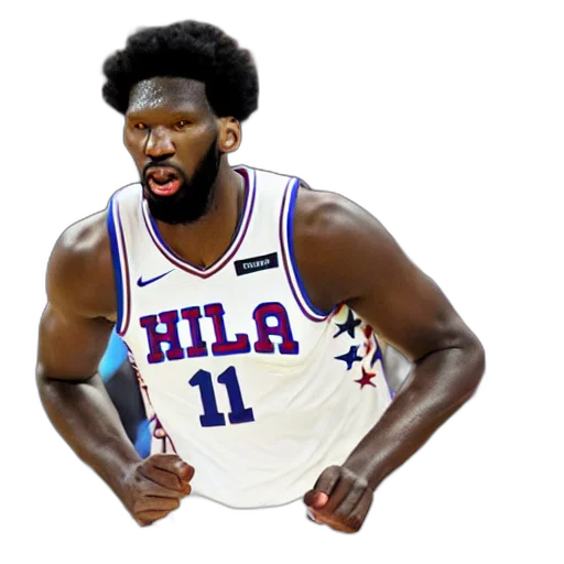 animal, hair, creature, cartoon, concept art, 3d render, joel, embiid transparent PNG cut-out