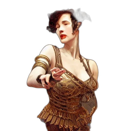 dress, staff, jewelry, weapon, fantasy art, concept art, pixel art, photorealistic transparent PNG cut-out
