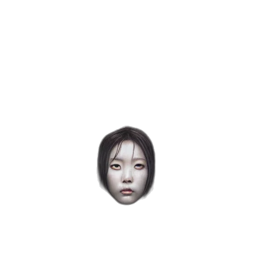 face, mask, creature, robot, photorealistic, pixel art, 3d render, vaporwave transparent PNG cut-out