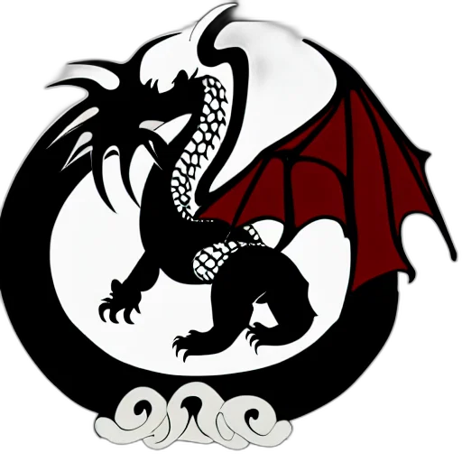 dragon, staff, sword, fantasy art transparent PNG cut-out