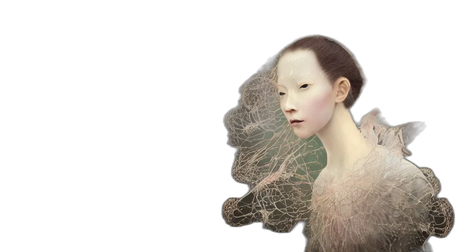 hair, creature, mask, face transparent PNG cut-out
