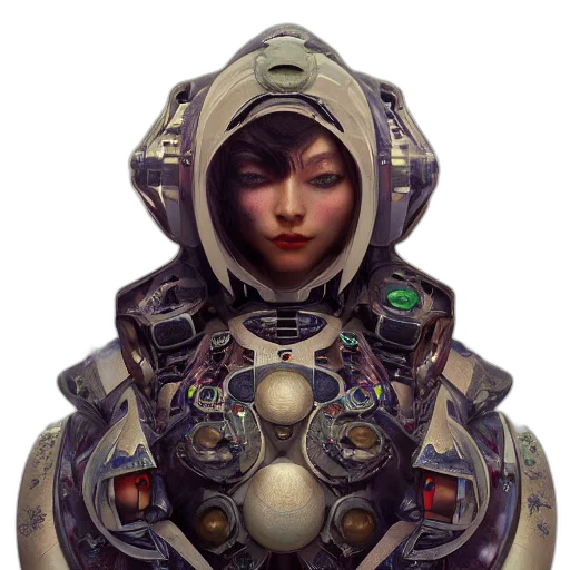 robot, face, jacket, mask transparent PNG cut-out