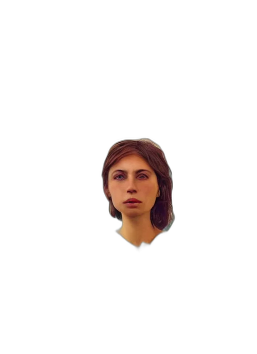 face, mask, hair, jewelry transparent PNG cut-out