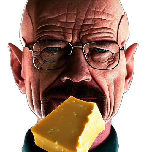 face, food, jacket, photorealistic, concept art, 3d render, cartoon, walter transparent PNG cut-out