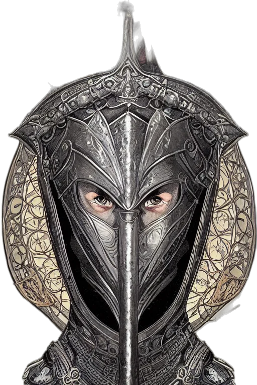 mask, face, sword, jewelry transparent PNG cut-out