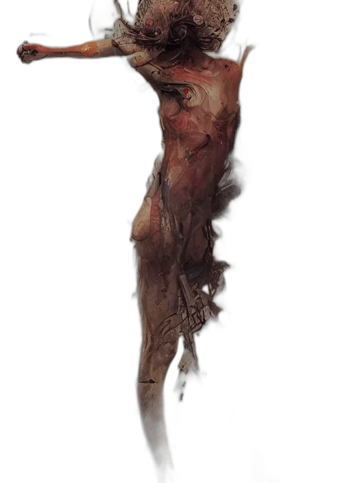 staff, creature, hair, weapon transparent PNG cut-out