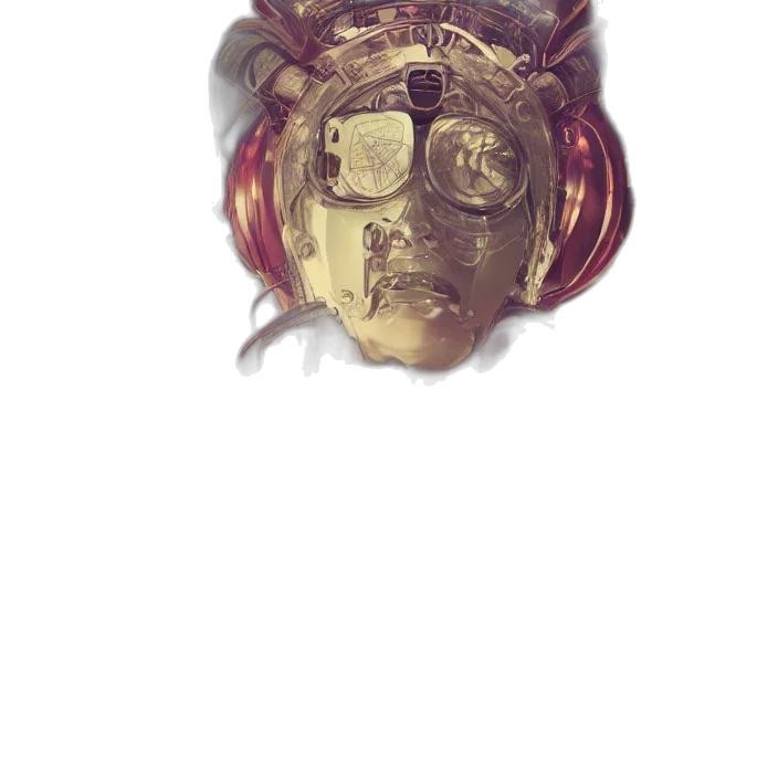 mask, crown, face, creature transparent PNG cut-out
