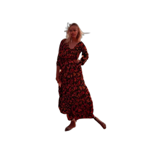 dress, staff, umbrella, creature transparent PNG cut-out