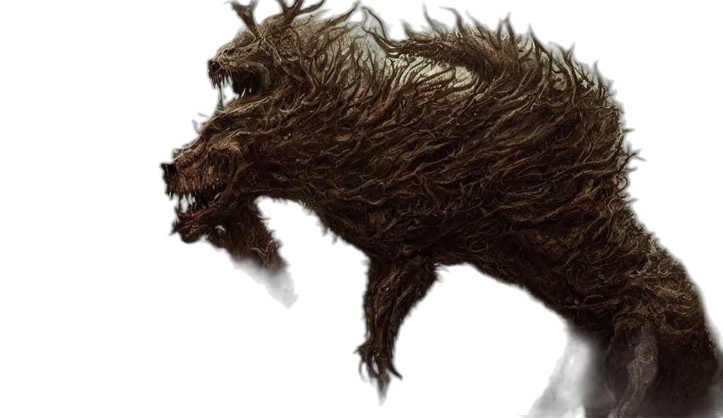 creature, animal, dragon, hair transparent PNG cut-out