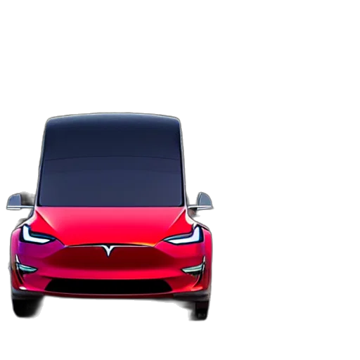 car, robot, face, 3d render, concept art, tesla, hovering, truck transparent PNG cut-out