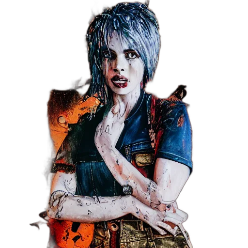 concept art, comic book art, photorealistic, fantasy art, full, body, pose, mixed transparent PNG cut-out