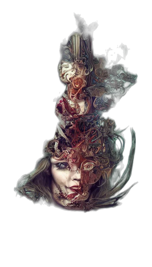 mask, face, crown, hair transparent PNG cut-out