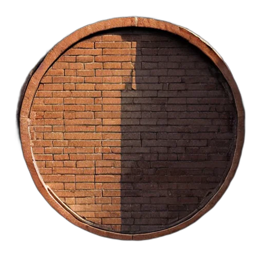 face, building, umbrella, hat, 3d render, photorealistic, concept art, earth tones transparent PNG cut-out