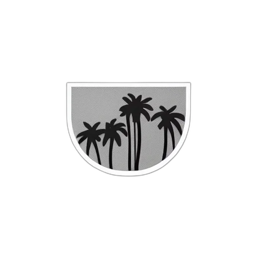 umbrella, hat, staff, vaporwave, concept art, photorealistic, monochrome, palm transparent PNG cut-out