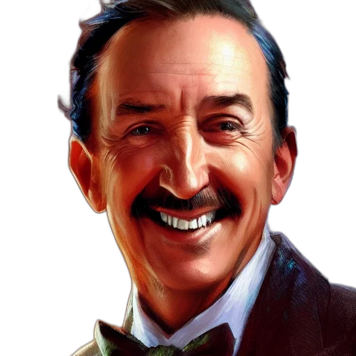 face, staff, photorealistic, cartoon, concept art, oil painting, photo, walt transparent PNG cut-out