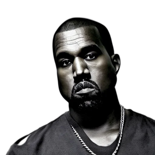 face, mask, animal, photorealistic, 3d render, dark, kanye, west transparent PNG cut-out