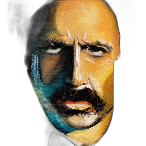 face, mask, animal, staff, watercolor, comic book art, concept art, cartoon transparent PNG cut-out