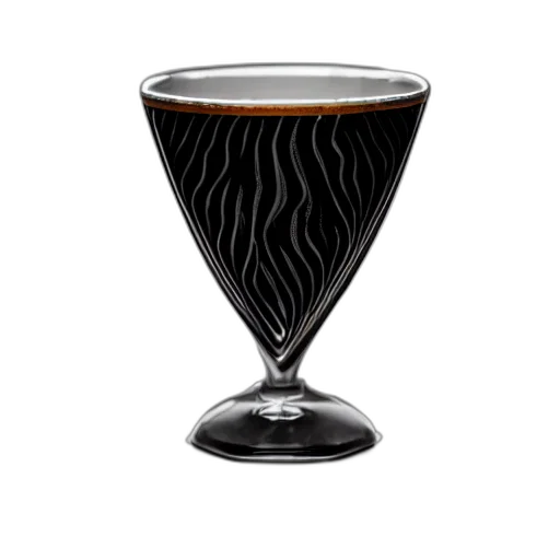 3d render, dark, obsidian, glass transparent PNG cut-out