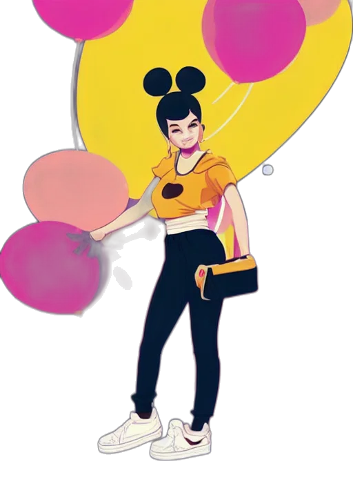 staff, umbrella, cartoon, concept art transparent PNG cut-out