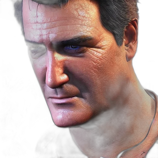 face, mask, 3d render, photorealistic, concept art, comic book art, screenshot, bruce transparent PNG cut-out