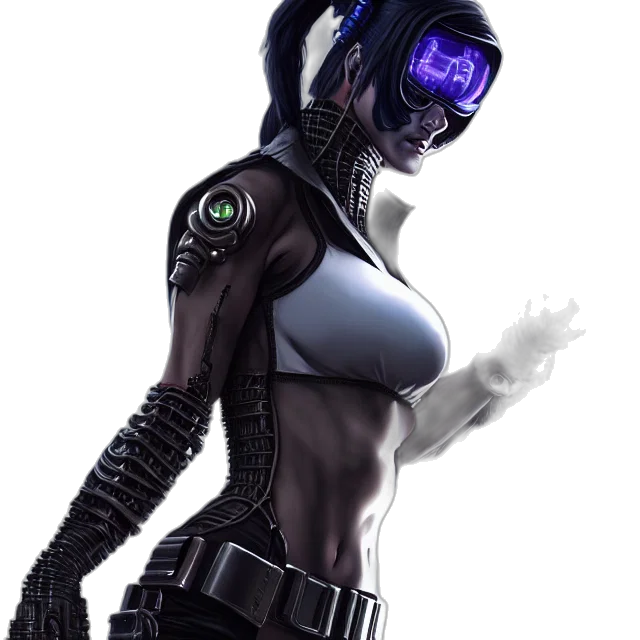 robot, mask, cyberpunk, concept art transparent PNG cut-out