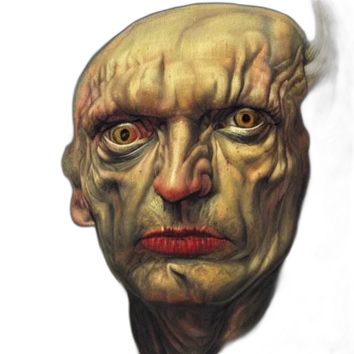 face, mask, creature, staff transparent PNG cut-out