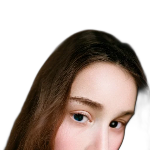 face, hair, mask, robot, photorealistic, oil painting, 3d render, cartoon transparent PNG cut-out